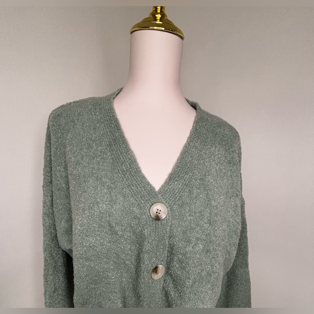 Forever 21 Sage Button-Up Cardigan